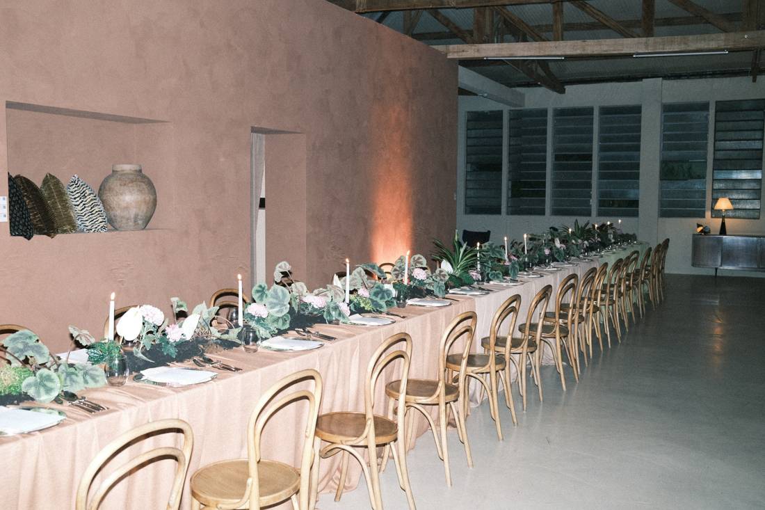 Mesa posta do BBeauty Launch Dinner
